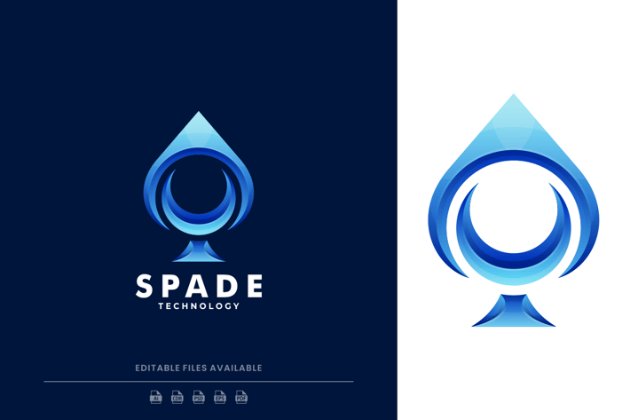 Spade Gradient Logo