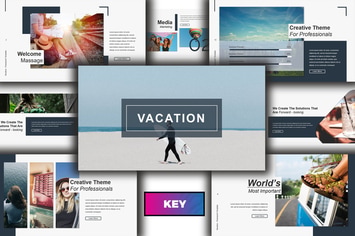 Vacation Lookbook Keynote Template