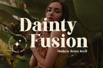 Dainty Fusion Modern Retro Serif Font
