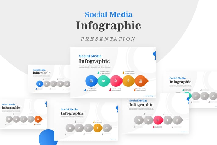 Business Diagram Circle Arrow Infographic Template