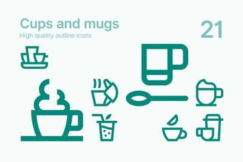 Cups and Mugs Icons