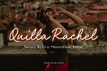 Quilla Rachel Neon Script