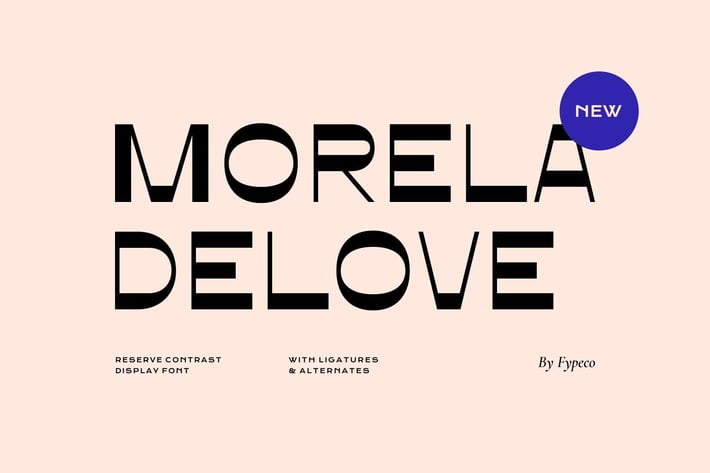 Morela Delove - Contrast Display Font