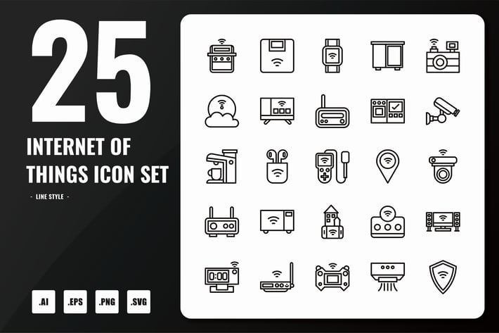 Internet Of Thing Line Icons