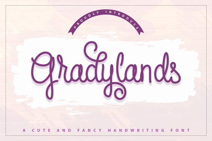  Gradylands | Cute & Fancy Handwriting Font