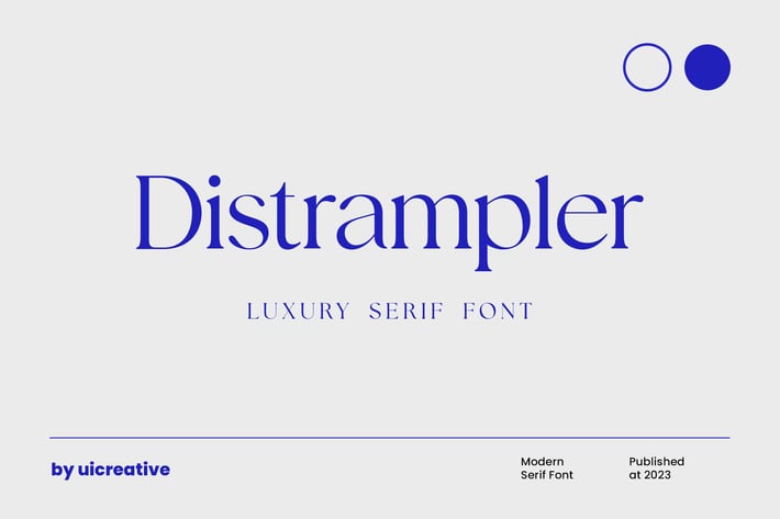 Distrampler Luxury Serif Font