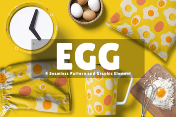 Coffee cup Seamless Pattern and Element