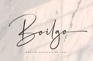 Boilgo Signature Font