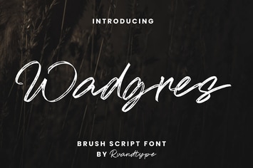Wadgres - Luxury Brush Font