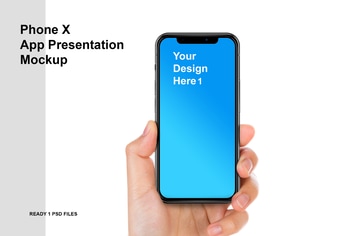 Phone x - App Presentation Mockup