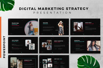 Digital Marketing Strategy Powerpoint Slide