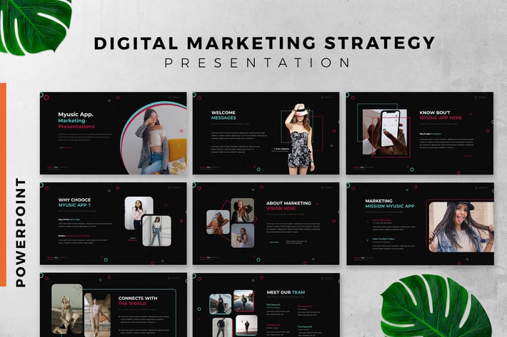 Digital Marketing Strategy Powerpoint Slide