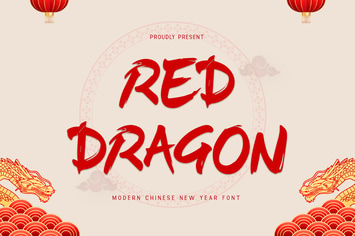 Red Dragon - A Modern Chinese New Year Font