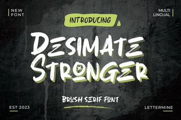 Desimate Stonger - Script Handwritten