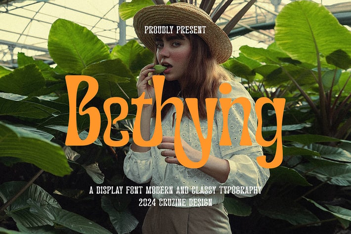 Bethying Modern Groovy Semi Serif