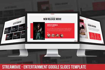 Streamovie - Entertainment Google Slides Template