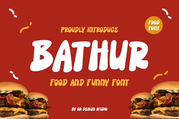 Bathur - Food Font