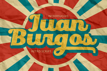 Juan Burgos - Bold Retro Script Font