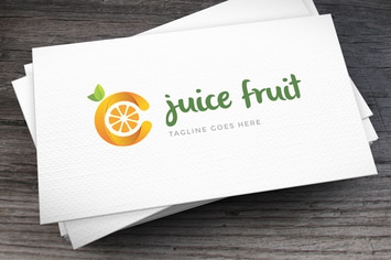 Letter C Fruit Logo Template