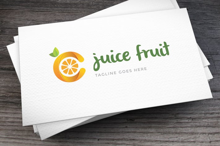 Letter C Fruit Logo Template
