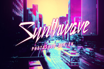 Synthwave Photoshop Action