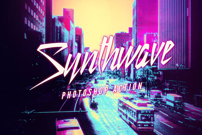 Synthwave Photoshop Action