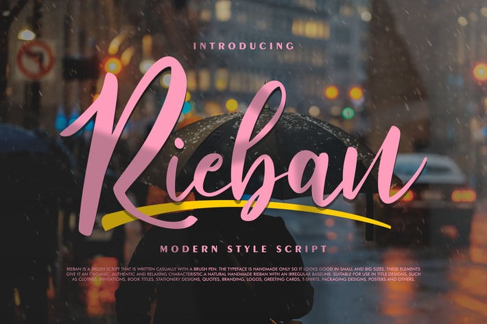 Rieban | Modern Style Script