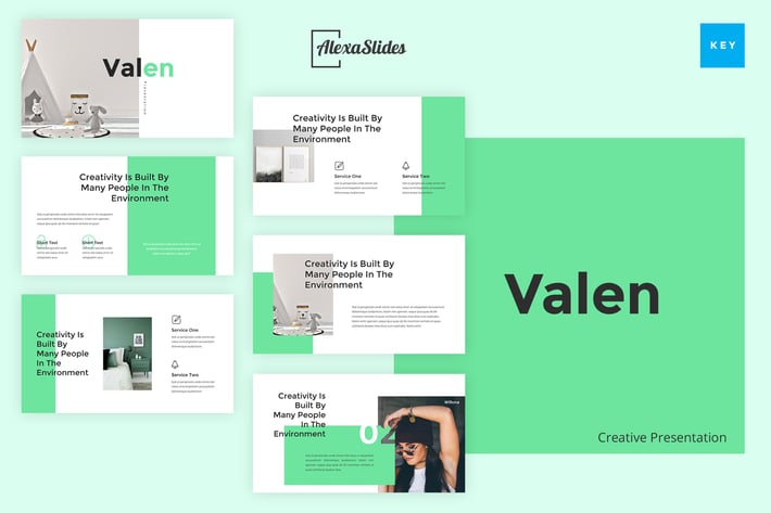 Valen - Creative Keynote Presentation Template