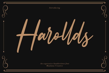 Harollds Expressive Handwritten Font