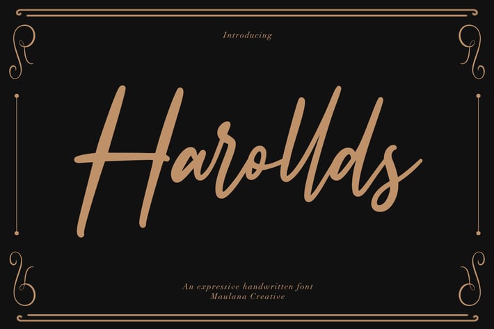 Harollds Expressive Handwritten Font