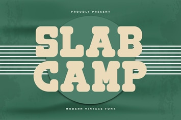 Slab Camp - Modern Vintage Font