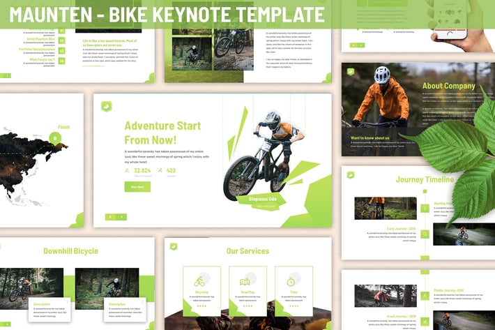 Maunten - Bike Keynote Template