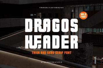 Dragos Header - Sans Serif & Thick Font