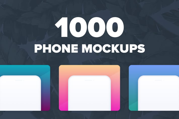 1000 Phone Mockups For Presentations