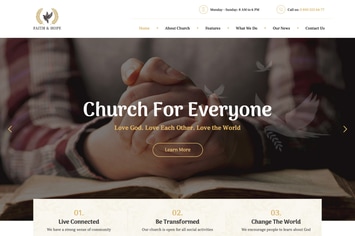  Faith & Hope | A Modern Church & Religion WordPre