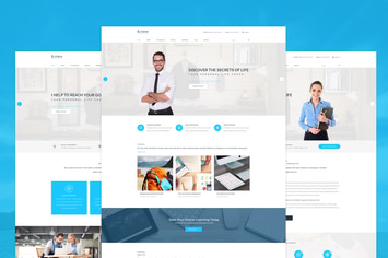 Exclaire - Personal Life Coach PSD template