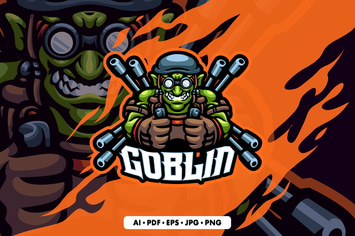 Goblin Mascot logo template