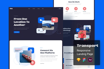 Transport Responsive Landing Page