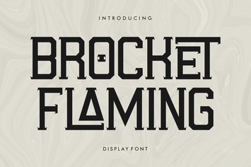 Brocket Flaming Display Font 