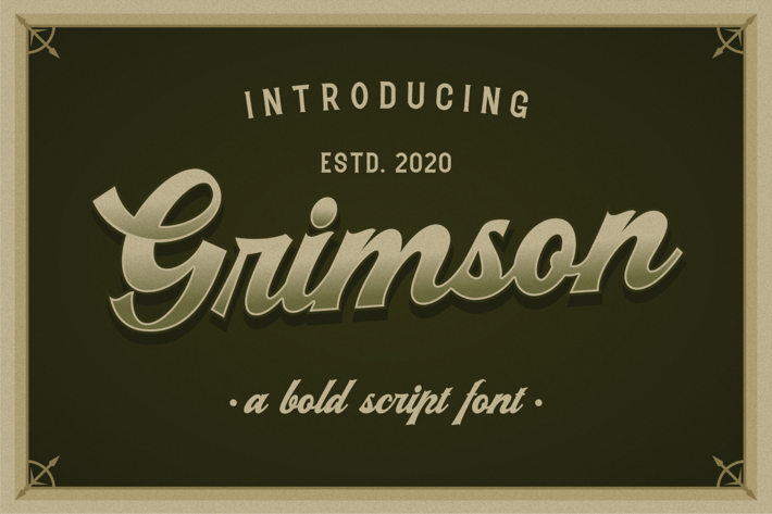 Grimson Vintage Script Bold