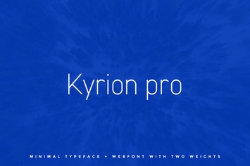 Kyrion Pro Typeface + Web Fonts