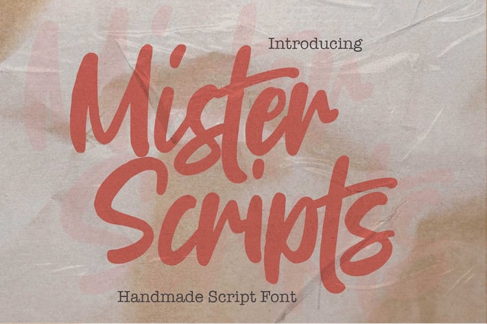 Mister Scripts - Handmade Script Font