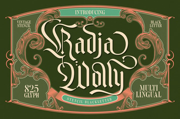 Radja Wolly Typeface
