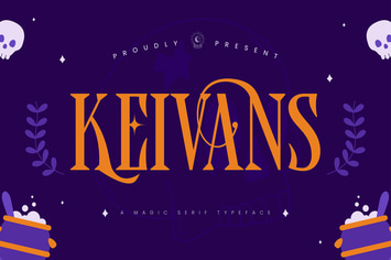 Keivans - A Magic Serif Typeface