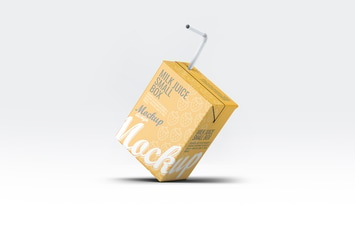 Milk or Juice Small Box Mock-Up