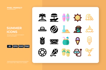Summer Icon - 5 Styles