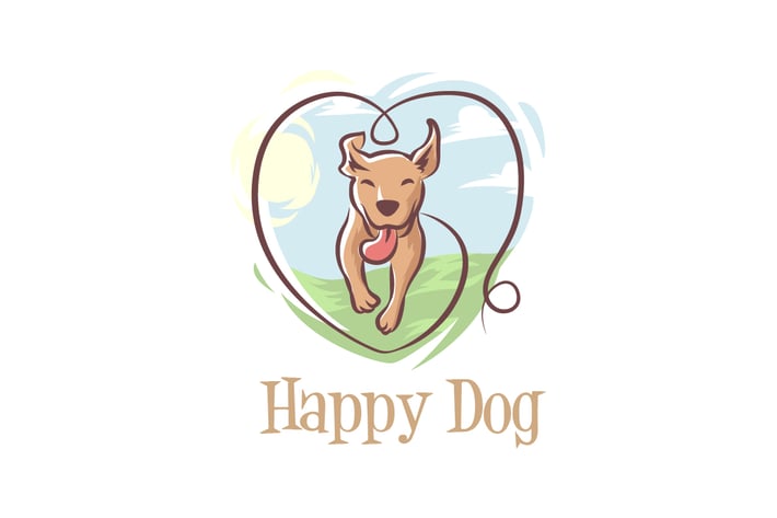 Happy Dog Logo