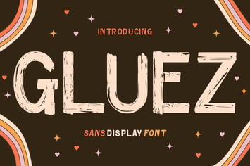 Gluez - Sans Display Font