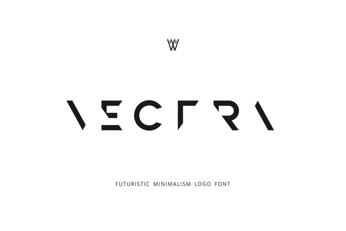 Vectra – Futuristic Puzzle Logo Font