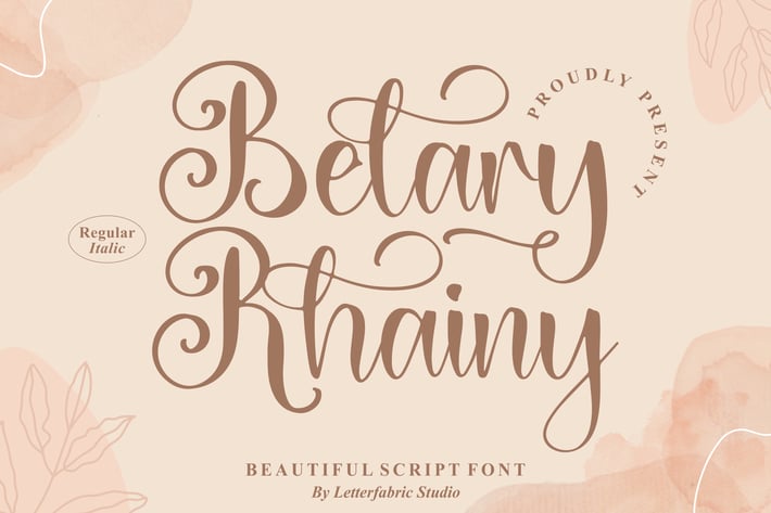 Belary Rhainy Script Font